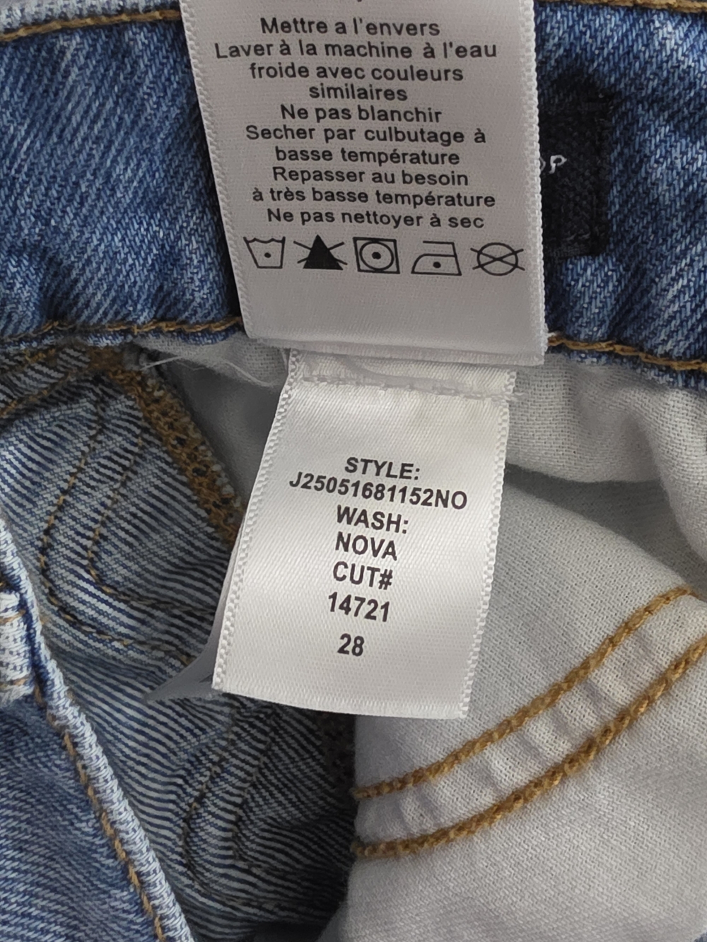 Veronica Beard Taylor Scallop Side High Rise Cropped Wide Leg Jean Nova Women 28 - Picture 11 of 11